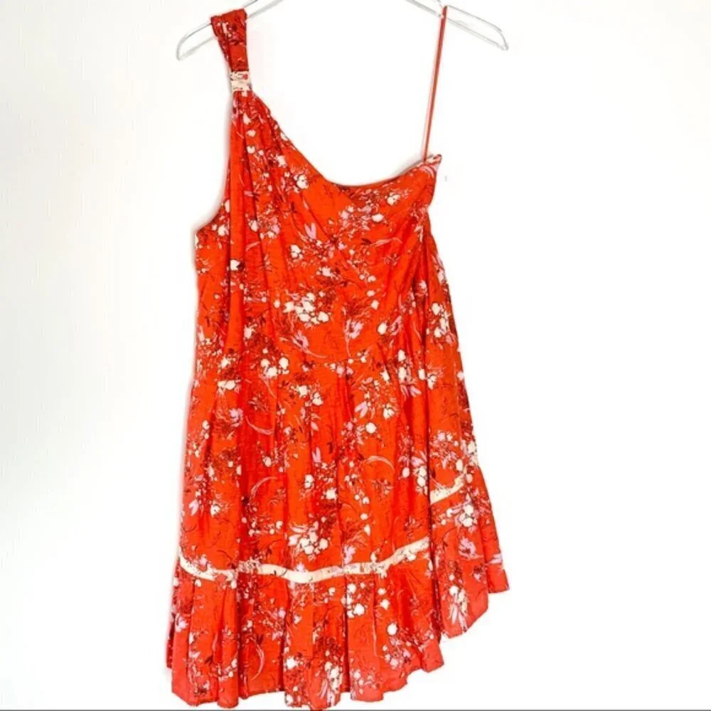 NEW Free People All Mine Mini Dress Red